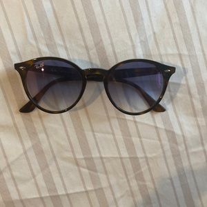 Great condition Tortoise/ Blue radiant ray bans. Ray-Ban Rb2180 Round Sunglasses